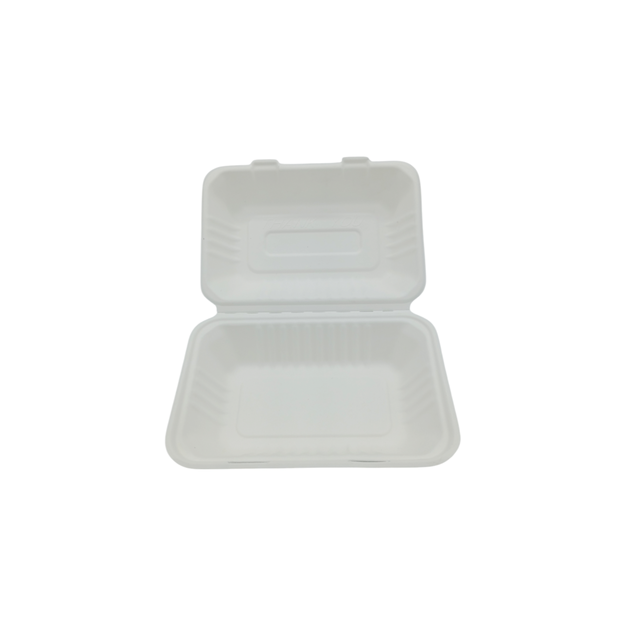 Boîte à sandwich rectangulaire 23x15,3x7,7 cm en fibre de canne blanche